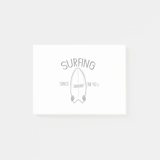 Notas Post-it® Surf desde los años 40 (Anverso)