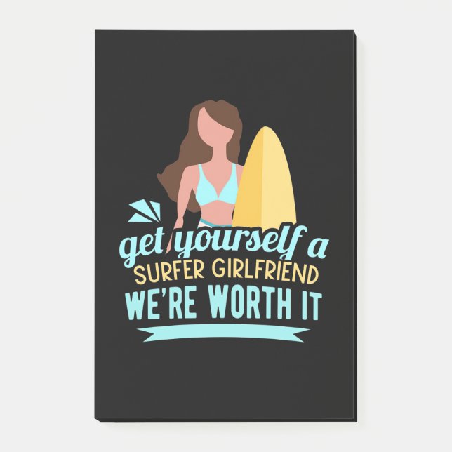Notas Post-it® Surfer Girlfriend (Anverso)