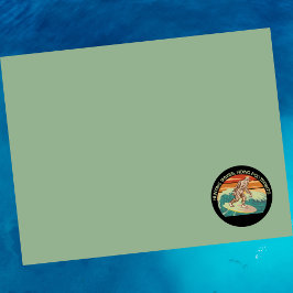 Notas Post-it® Surfing Bigfoot Hunting Waves Ocultando huellas