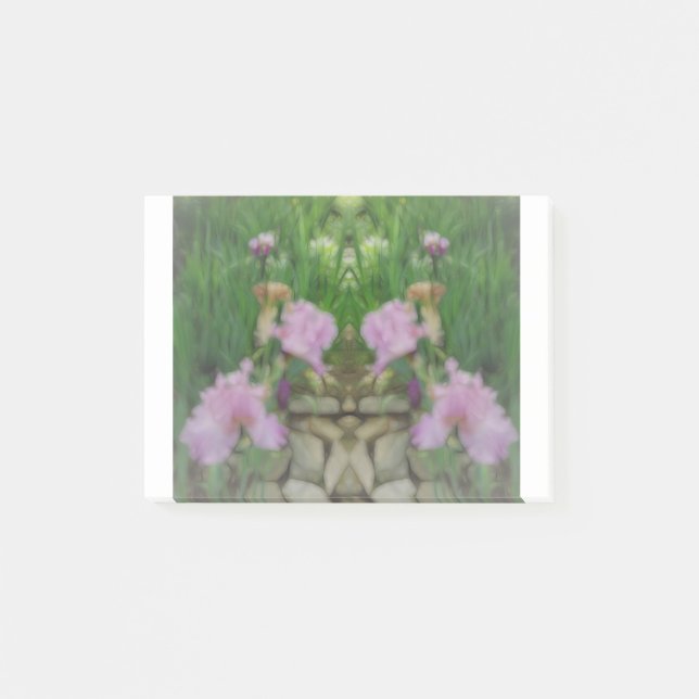 Notas Post-it® Surreal Fantasy Iris Sendero floral (Anverso)