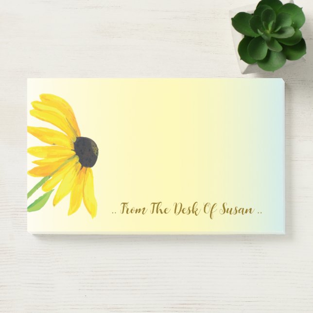 Notas Post-it® Susanne de Ojos Negros Personalizada (Oficina)
