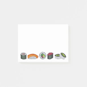 Notas Post-it® Sushi Roll de comida japonesa hace circular comida