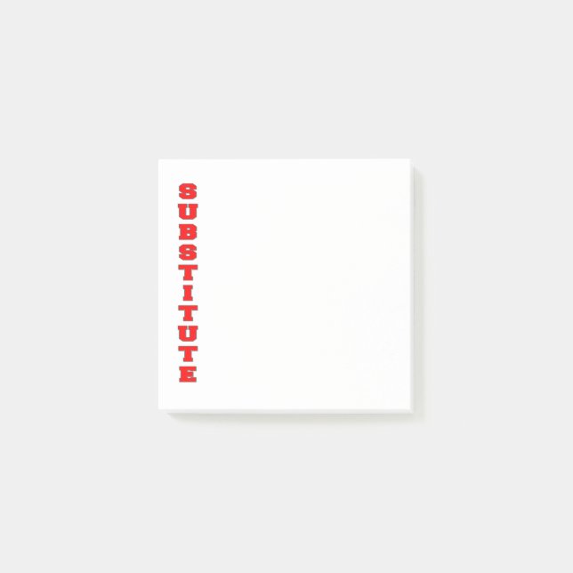Notas Post-it® Sustituto (Anverso)