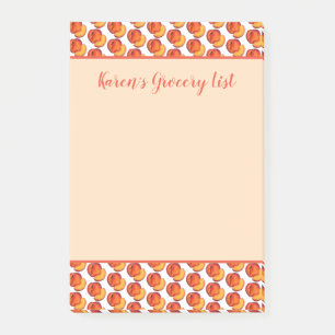 Notas Post-it® Sweet Georgia Peach Peaches Fruit Grocery List