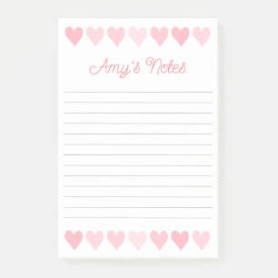 Notas Post-it® Sweet Pink Hearts Post-it Notes