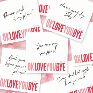 Notas Post-it® Sweet Romantic Love Notes Red Pink Sticky