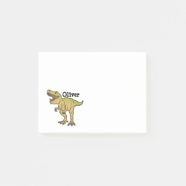 Notas Post-it® T-REX Dinosaur divertido personalizado (Anverso)