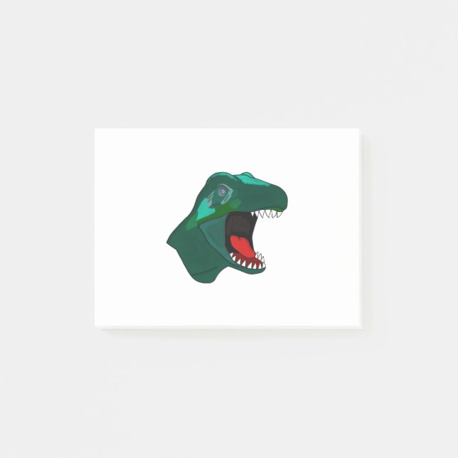 Notas Post-it® T Rex Dinosaurio (Anverso)