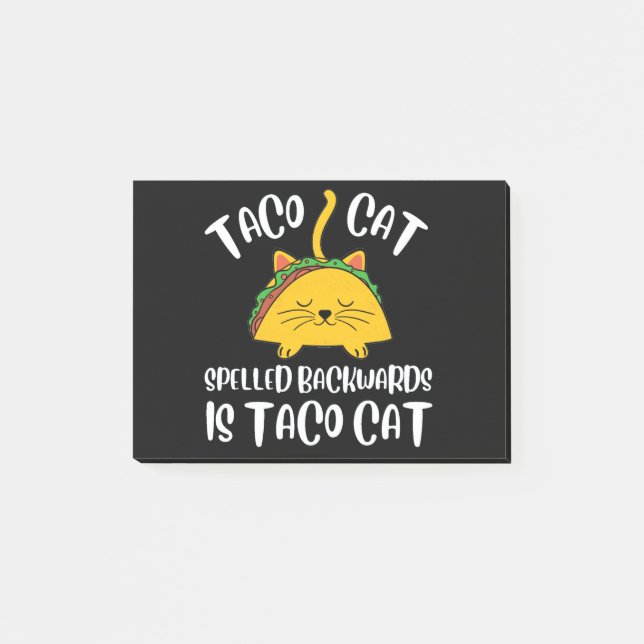 Notas Post-it® Taco Cat (Anverso)