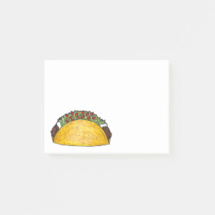 Notas Post-it® Taco Martes Tex Mex Cocina de Fiesta Mexicana