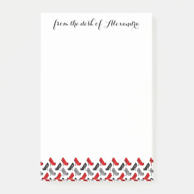 Notas Post-it® Tacones altos (Anverso)