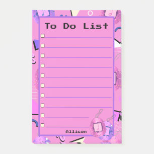 Notas Post-it® Tamagotchi Rosa Kawaii