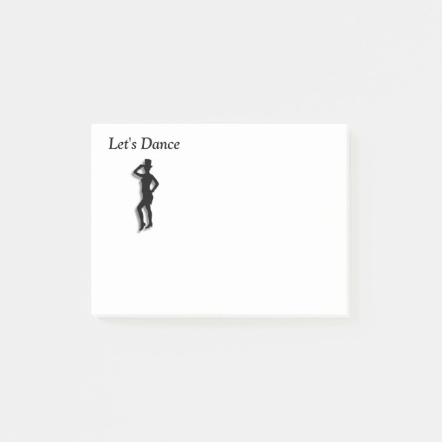 Notas Post-it® Tap Dance Lets Dance (Anverso)