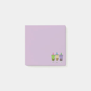 Notas Post-it® Tapioca Japa del taro de la leche de la bebida del