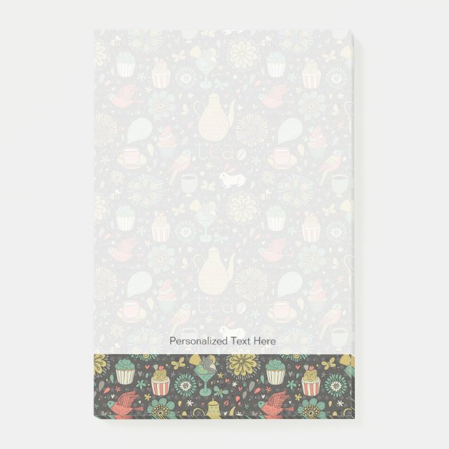 Notas Post-it® Tarjeta brillante sabrosa del té (Anverso)