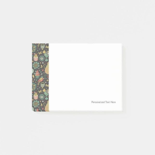 Notas Post-it® Tarjeta brillante sabrosa del té (Anverso)