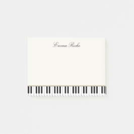 Notas Post-it® Tarjeta de presentación de Piano Elegant Teacher
