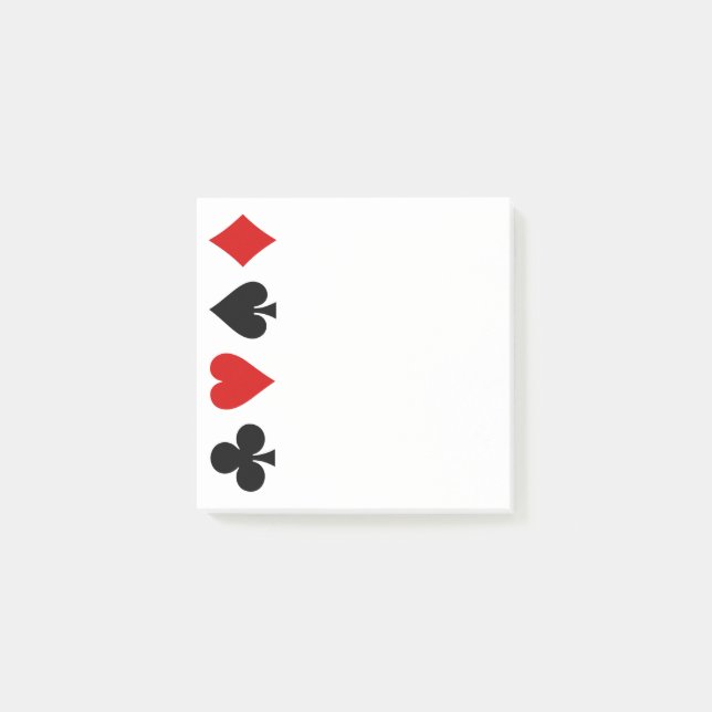 Notas Post-it® Tarjetas de juego Tarjetas de juego Diamond Club H (Anverso)