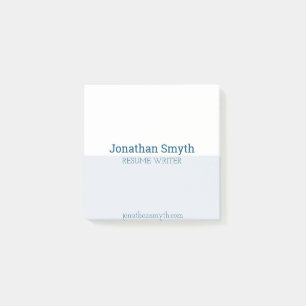 Notas Post-it® Tarjetas postales simples de la empresa en blanco