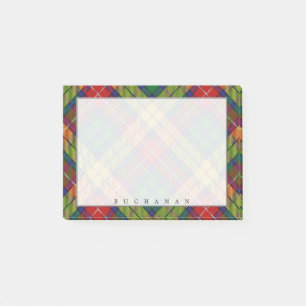 Notas Post-it® Tartan del Clan Escocés Buchanan Regio