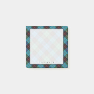 Notas Post-it® Tartan del Clan Escocés Guthrie Regio
