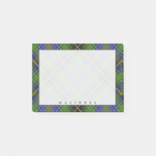 Notas Post-it® Tartan del Clan Escocés MacInnes Regency