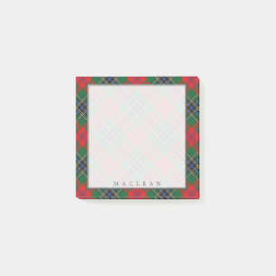 Notas Post-it® Tartan del Clan Escocés MacLean Regio