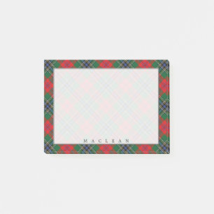 Notas Post-it® Tartan del Clan Escocés MacLean Regio