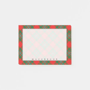 Notas Post-it® Tartán escocés real de MacGregor Gregor del clan