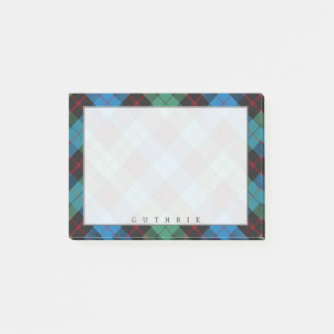Notas Post-it® Tartan regio escocés del clan Guthrie