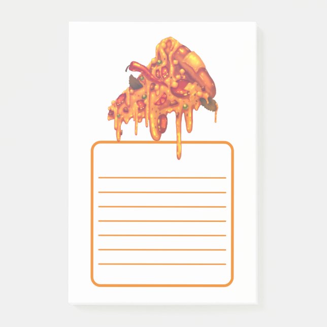 Notas Post-it® Tasty Pizza Notes (Anverso)