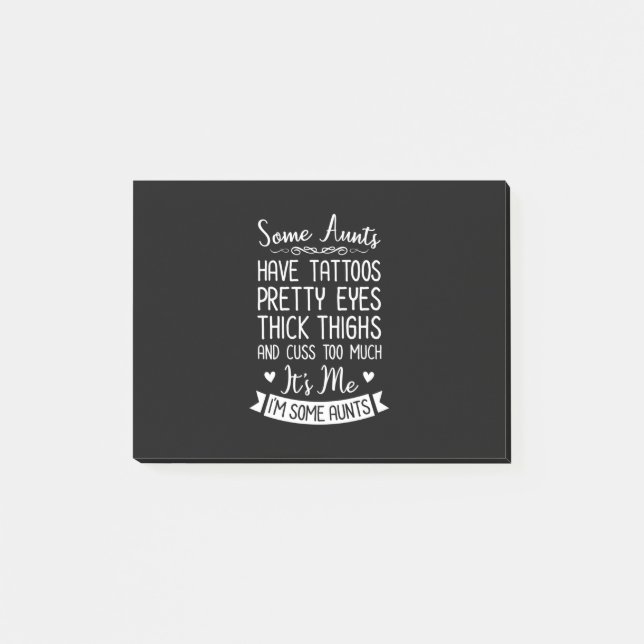 Notas Post-it® Tattooed Aunt (Anverso)
