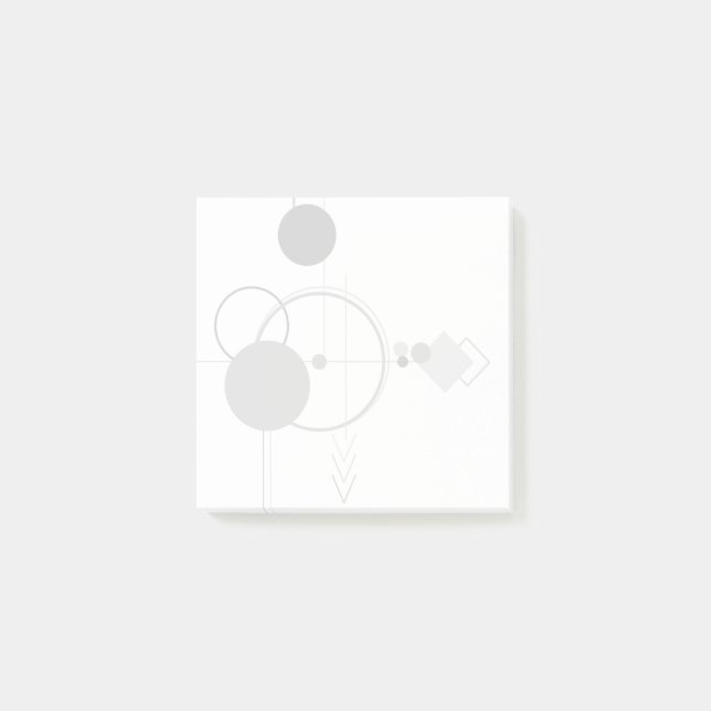 Notas Post-it® Tatuajes Art Deco Moderno | Minimalismo monocromo (Anverso)