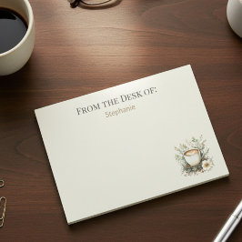 Notas Post-it® Taza de café personalizada floral