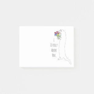 Notas Post-it® Te Adoro abiertamente