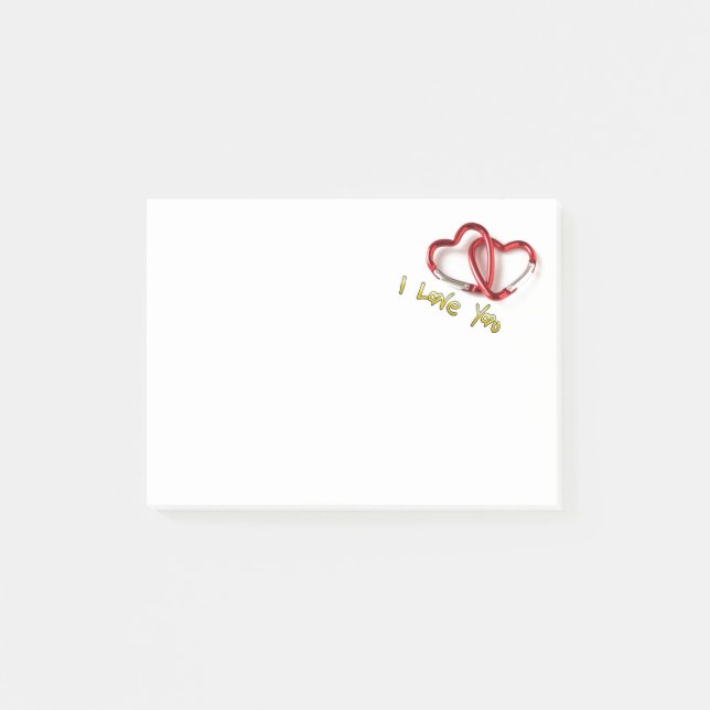 Notas Post-it® Te amo (Anverso)