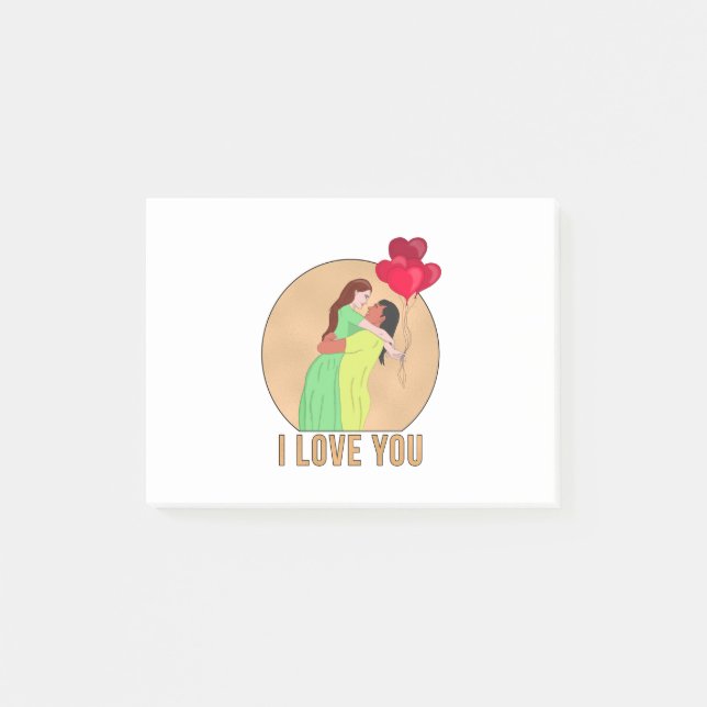 Notas Post-it® Te Amo (Anverso)