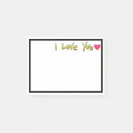 Notas Post-it® Te amo