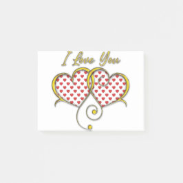 Notas Post-it® Te amo diseño