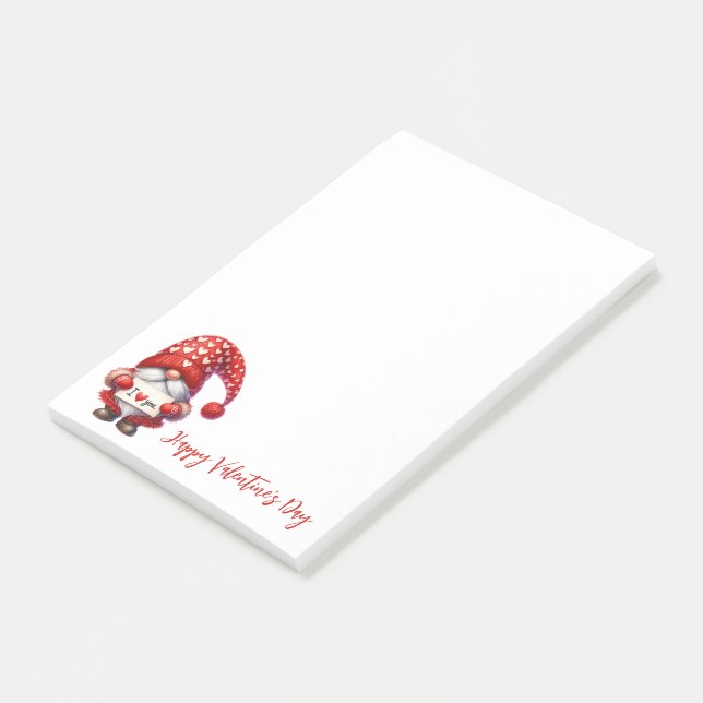 Notas Post-it® Te amo Gnome (En perspectiva)