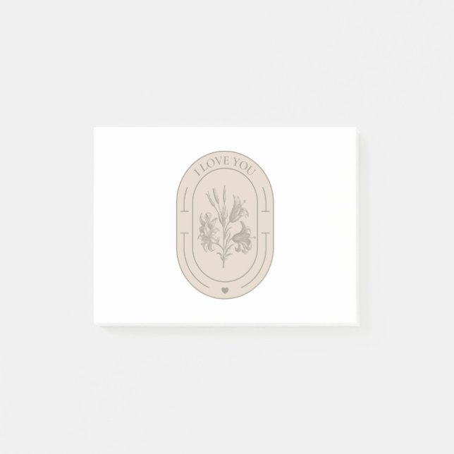 Notas Post-it® Te amo - Regalos de San Valentín (Anverso)