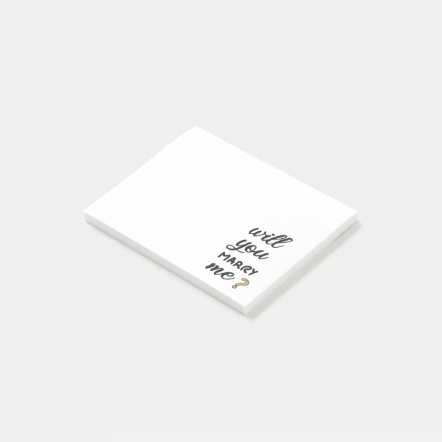Notas Post-it® ¿Te casarás conmigo? (En perspectiva)