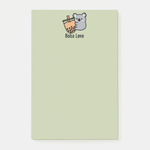 Notas Post-it® Té de burbujas y oso Koala