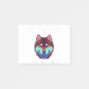 Notas Post-it® Te escucho que no estoy escuchando a Siberian Husk
