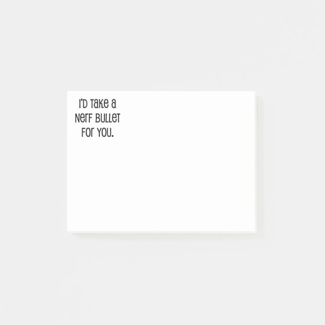 Notas Post-it® Te llevaría una bala. (Anverso)