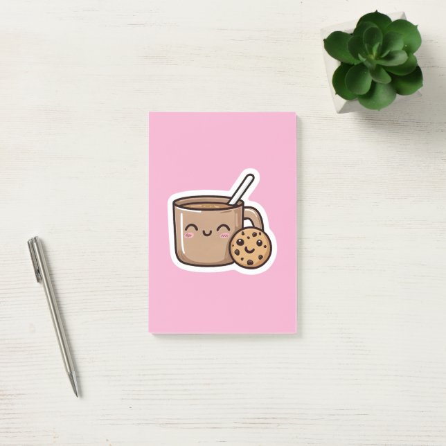 Notas Post-it® Té y Galleta  (Oficina)