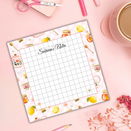 Notas Post-it® Tea Time Cozy Notes – Grid Lined Sticky Notes