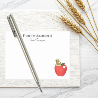 Notas Post-it® Teacher Appreciation Classroom Red Apple Custom