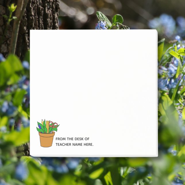 Notas Post-it® Teacher Post-It Notes with Name Personalization  (Subido por el creador)