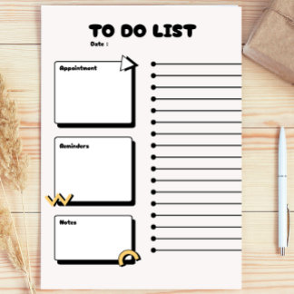 Notas Post-it® Teacher's Cute Gift , modern to do list planner